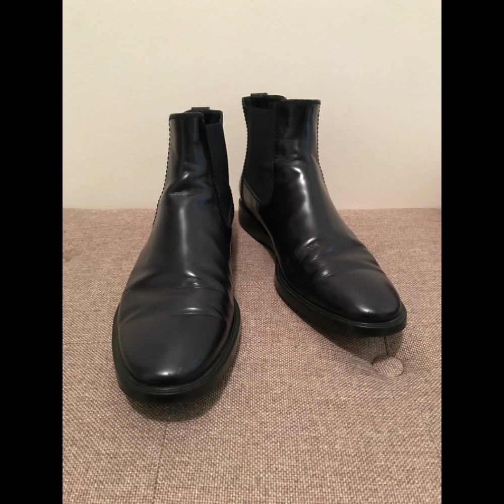 Tod’s | Leather Ankle Boots | Midnight Blue